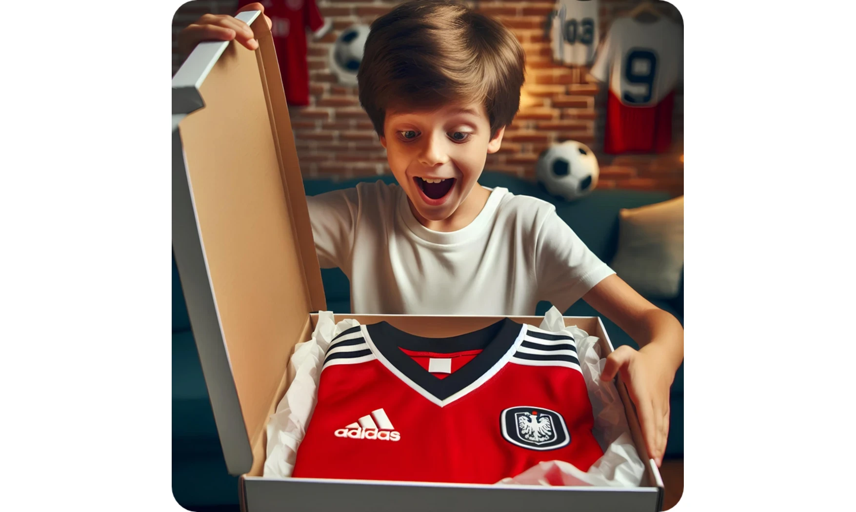BOX Maillot Football Mystère Enfant